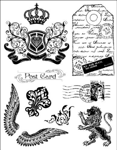 Viva Decor Clear-Stamps (Royal) Silikon Stempel - Prägung Stempel - DIY Dekoration stanzen - Stempel Silikon - DIY Stamp - Stempel Prägung - Designed in Germany