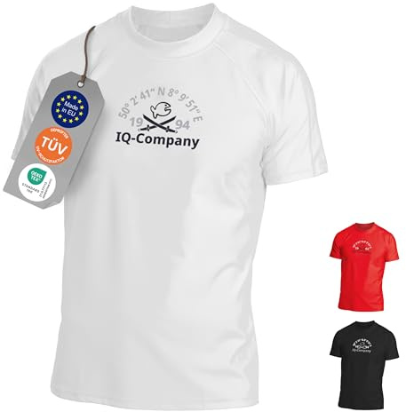 iQ-UV Shirt Herren Loose Fit – UPF 50+ UV-Schutz Rashguard für Wassersport – Schwimmshirt für Herren aus recyceltem Material – Surf-Shirt für Männer – atmungsaktiv & schnelltrocknend