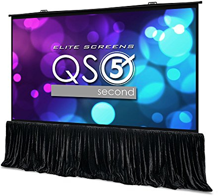 Elite Screens QuickStand 5-Second Series, 150-INCH 16:9, Manual Pull Up Projector Screen, Movie Home Theater 8K / 4K Ultra HD 3D Ready, 2-YEAR WARRANTY, QS150HD