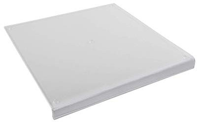 G S D Haushaltsgeräte Haushaltsgeräte Acryl Schneidbrett mit Anschlag, Klar, 46,5 x 3,8 x 0,6 cm, 82 705