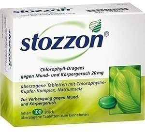 STOZZON Chlorophyll überzogene Tabletten 100 St