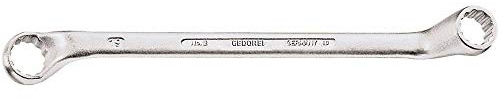 GEDORE Doppelringschlüssel, SW 12+13 mm, gekröpft, 5° abgewinkelt, dünn, 12-kant, UD-Profil, Schraubenschlüssel, 2 12X13