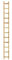 Outifrance 8833030 Echelle de toit en Bois 3,00 m/12 échelons entraxe 25 cm