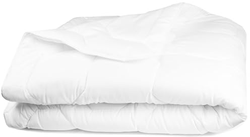 ZOLLNER dünne Sommerdecke aus Polyester - atmungsaktive Füllung - 135x200 cm - Made in Europe - waschbar bis 60°C - Wärmeklasse 2 - Oeko Tex® Zertifiziert