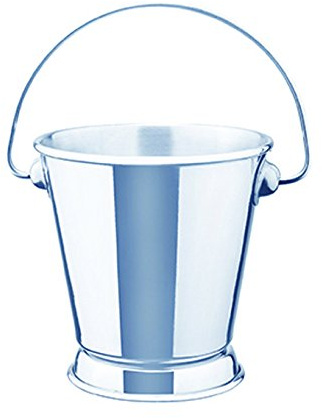 Visiodirect Lot de 12 Mini Seau INOX Ø70 x H70 mm. 13cl