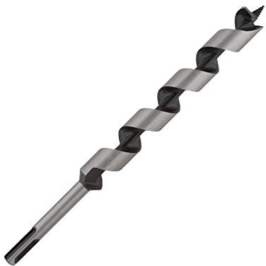 UK Drills 20mm x 235mm, SDS Shank, Auger Wood Drill Bit Woodworking (Not Hex Shank)