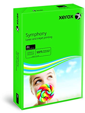 Xerox Symphony Färgat papper Multifunktionell Ream-Inslagen 80 gsm A4 Djupt Grön Ref 3R93951 [500 ark]