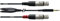 Cordial CFY 1.8 WFF Y-Adapterkabel XLR female 1,8 m Rean Stecker