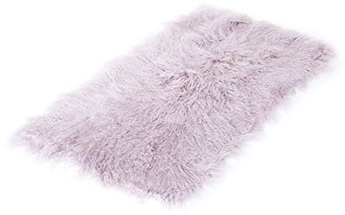 Reissner Lammfelle Tibet Lammfell Auflage TP1 60x120cm Farbe hell lila (Tops) JAY103 TP1