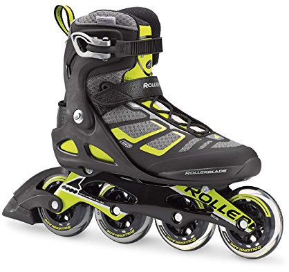 Rollerblade Herren Inliner MACROBLADE 90, schwarz/Lime, 270, 07734200 1A1