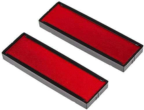 Trodat Ersatzkissen 6/4918 für Printy 4918 – Stempelfarbe rot, 2er-Pack | kein Verblassen - lichtecht, Abdruck rasch trocknend, wischfest, dokumentenecht