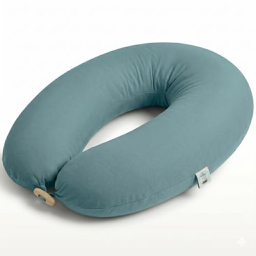sei Design Stillkissen 170×30 cm – ergonomisch geprüftes Unterstützungskissen für Erwachsene – leise Faserbällchenfüllung – Premium-Baumwollbezug mit XXL-Reißverschluss – waschbar & formstabil