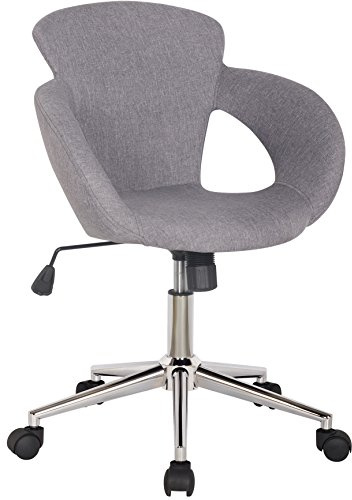 SixBros. Bürostuhl Stoff Grau M-65335-3/2335