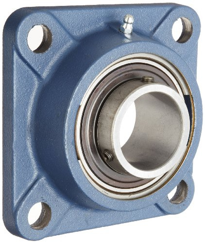 SKF fy-tf Serie Kugellager Flansch, Einheit, 4 Bolt Löcher, Wirbel Lock, regreasable, Kontakt und Flinger Dichtungen, Gusseisen, metrisches, 20 mm, 1