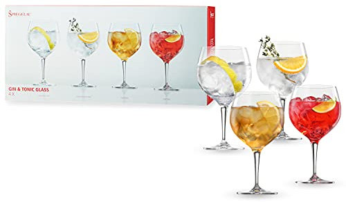 Spiegelau & Nachtmann, de 4 Piezas Gin Tonic de Juego de Vasos, Cristal, 360 ml, Special Glasses, 4390179