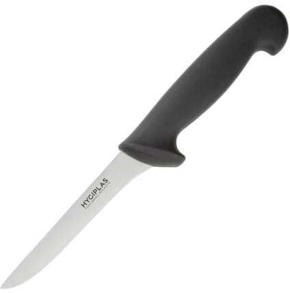 Hygiplas Black Boning Chef Knife 12.5cm - Professional Colour Coded, Dishwasher Safe, Sharp Blade C267