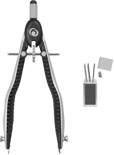 Herlitz 11122322 Zirkel Schnellverstellzirkel schwarz/grau