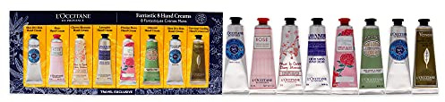 LOccitane Fantastisches 8 Handcremes-Set für Unisex, 8 x 28,3 g, Shea trockene Haut, Rose, Kirschblüte, Lavendel, Pivoine, Flora, Mandel, Vervenein, kühlendes Handcreme-Gel