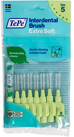 Tepe Interdentalbürsten X-soft hellgrün, 0.8 mm, 8 Stück