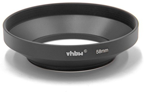 vhbw Dispositif Pare-Soleil, Anti-reflet Grand Angle 58mm pour Panasonic Lumix Vario 14-140 mm 3.5-5.6 Asph Power OIS.