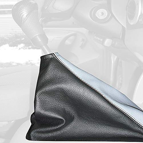 RedlineGoods Gear Gaiter (gaitor) - Bench Seats - Shorter Console Compatible with Toyota Tacoma 2005-15. Tailor Made - not Universal! Genuine top-Grade Italian Black Leather with Red Thread