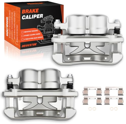 DRIVESTAR 18B4860 18B4861 Front Brake Calipers, fit 2004 2005 for Ford F150, 2005 for Lobo