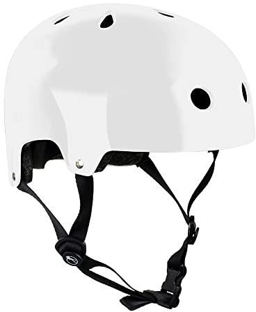 SFR Essentials hjälm unisex vuxen hjälm, vit – (vit), stor S/M (53–56 cm)