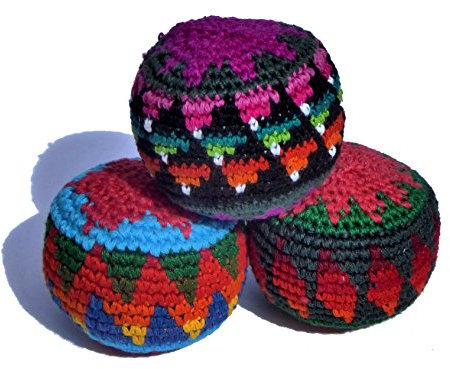 Juggling balls x 3 fair trade, assorted colours by Purity
