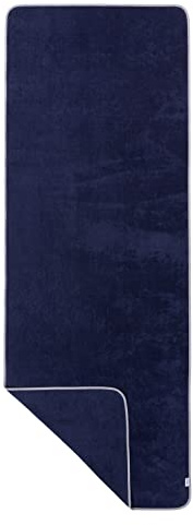 Sowel® Saunahandtuch 220 x 80 cm, 100% Bio-Baumwolle, Strandtuch XXL, Badetuch Groß, Saunatuch, Handtuch, Strand, Sauna, Damen und Herren, Navy/Grau