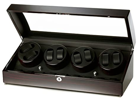 Raoul U.Braun Uhrenbeweger Eleganza für 8 Uhren Ebony Wurzelholz