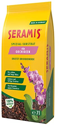 Seramis Substrato Speciale per Orchidee, 7 l – Terra per Orchidee con granuli d'argilla e Corteccia di Pino per apporto di nutrienti e Ossigeno