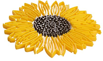 Charles Viancin - Dessous de Plat Sunflower - 15 cm - Supporte jusqu'à 220°C - Sans BPA, ni Plastique - Silicone de Qualité Alimentaire - Compatible Micro-Ondes et Lave-Vaisselle