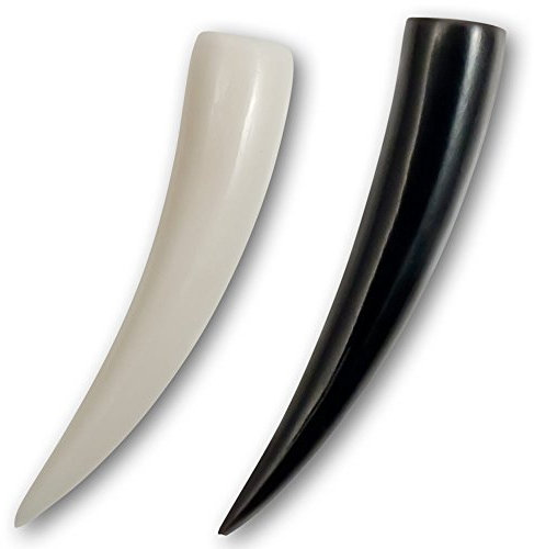 Fly Style Dehnungsstab aus Horn oder Knochen - Ohr-Expander Piercing-Schmuck, Grösse:8 mm, Materialwahl:Horn