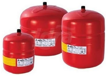 Elbi A112L38 Vaso da espansione per Riscaldamento erce-100, Blu/Rosso/Bianco