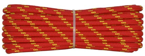 006008590 Treccia corit rossa, 8 mm - 20 mt, Corda intrecciata multiuso resistente ai raggi U.V. e all'abrasione, per attività all'aperto, giardino, mare, guinzagli e fai da te, rottura 700 kg