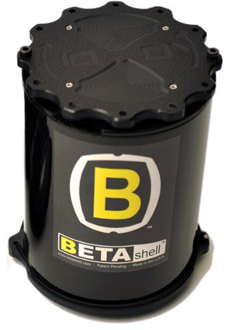 BetaShell BS4.140 Objektivköcher (Größe M, bis 13,1 cm Höhe) ABS-Kunststoff, Schaumstoffeinteilung, wasserdicht, sturzsicher