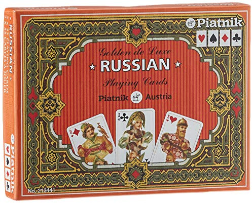 Piatnik 2134 - Kartenspiel Golden Russisch, 2 x 55 Blatt