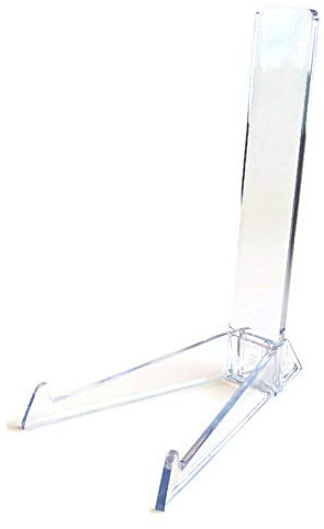 Leeds Display : VS20CP : Vertical Plastic Stand : Clear : Large : 21.5cm, 10 : Plate Support