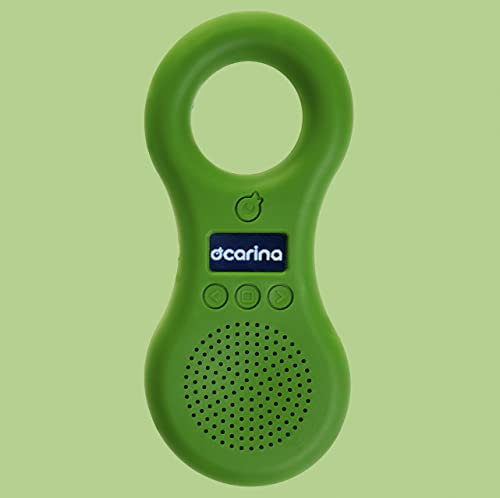 Ocarina Player - Édition Spéciale 2025 (Green) – Le Lecteur Audio des Enfants, fabriqué en Italie. Portable, Antichoc, Durable. Connexion Bluetooth.