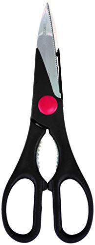 Chef Aid All Purpose Scissors with 8.5cm / 3 Inch Cutting Blade, Black