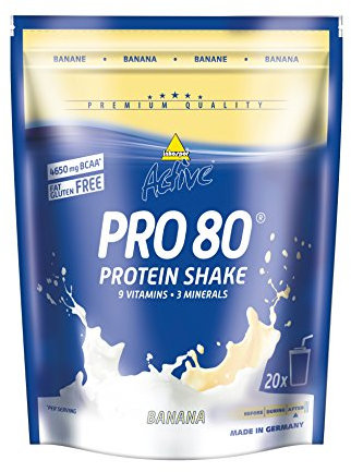 Inkospor ACTIVE Pro 80 Shake protéiné Définition Tonification et Perte de Poids Banane sachets 500g