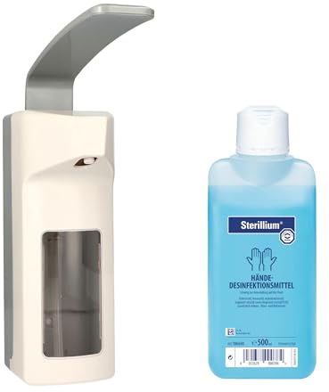Medi-Inn Wandspender Eurospender Kunststoff 500 ml Langer Armhebel + Bode | Hartmann Händedesinfektion 500 ml