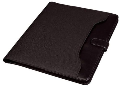 Alassio 30063 – ringbok FANO I i DIN A4-format, skrivmapp av FINEtouch läderimitation dokumentmapp i svart, mapp ca 32 x 26 x 2 cm