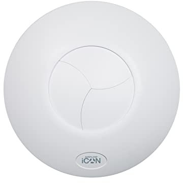 Airflow iCON 15 Ventilatore Estrattore Bagno 100mm/4 – 9,4W, 19 l/s – Serranda Antiritorno Silenziosa a Iris – Moduli Umidità, PIR e Timer Opzionali Venduti Separatamente – Garanzia di 3 Anni