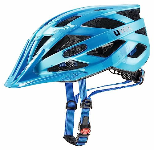 Uvex Erwachsene I-VO CC Fahrradhelm, lightblue-Blue mat, 56-60 cm