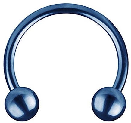 Piersando Hufeisen Piercing Ring Edelstahl Horseshoe mit Schraub Kugel Septum Tragus Helix Nase Lippe Ohr Intim Nippel Augenbraue Brust