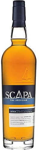 Scapa The Orcadian Skiren Single Malt Scotch Whisky – Weltweit einziger Whisky nach Lomond Wash Still-Verfahren – Scotland Island-Whisky – 1 x 0,7 l
