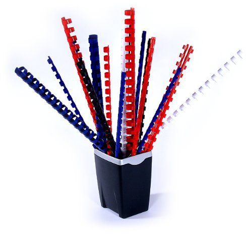 50 Binderücken/Sortiment in 12-14 - 16-19 mm (~ 65-165 Blatt) 4 Farben