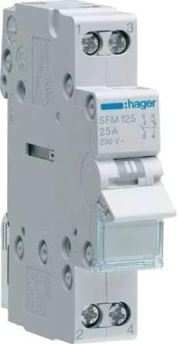 Hager SFM125 växelströmbrytare 1P 25A