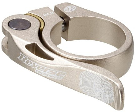 Reverse Long Life Sattelklemme mit Schnellspanner 34.9mm Sand Metal